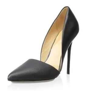 Lamb trina d'orsay pump / high heel size 7 medium black leather